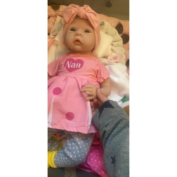 🆕18inch Full Body Silicone Baby Doll Girl Stress-Relief Toy Soft Newborn Baby - Picture 2 of 9